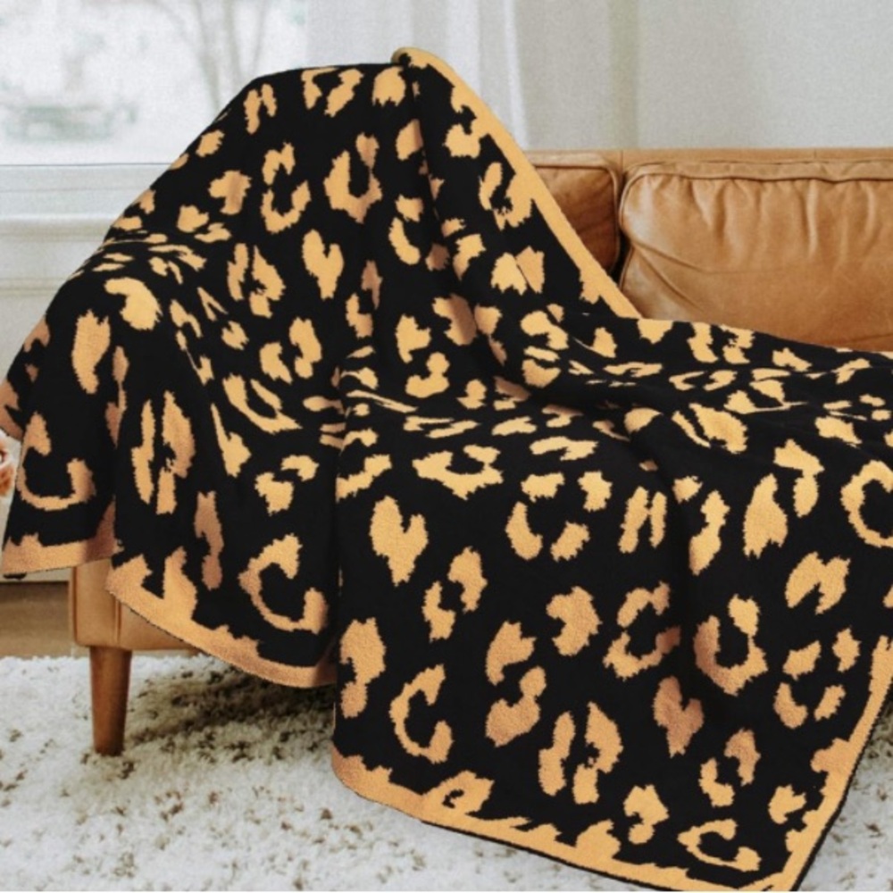 Luxury Leopard Throw Blanket